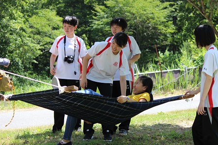 岡山県立真庭高等学校 落合校地 ハンモック６